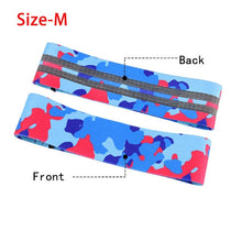 Load image into Gallery viewer, Anti Slip Cotton Hip Band Sport Yoga Resistance Bands Booty Fitness Elastic Bands Home Gym Strength Training Pull Rope Equipment