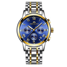 Load image into Gallery viewer, MEGALITH Luxury Luminous Watches Men Waterproof Stainless Steel Analogue Wrist Watch Chronograph Date Quartz Watch Montre Homme