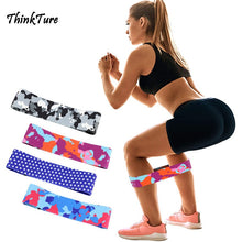 Load image into Gallery viewer, Anti Slip Cotton Hip Band Sport Yoga Resistance Bands Booty Fitness Elastic Bands Home Gym Strength Training Pull Rope Equipment
