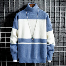Load image into Gallery viewer, Men sweater new arrival 2019 autumn winter Soft Sweater Thick Knitted Pullover Korean harajuku homme sweaters warm wool clothing
