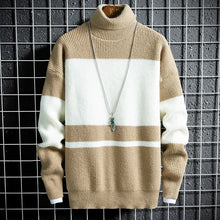 Load image into Gallery viewer, Men sweater new arrival 2019 autumn winter Soft Sweater Thick Knitted Pullover Korean harajuku homme sweaters warm wool clothing
