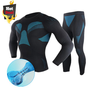 MTB Cycling Jersey Set Men Women Ski Thermal Underwear Sport Riding Compression Base Layer Suit Fitness Skinsuit Bike Clothing