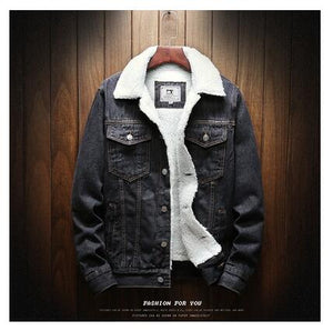 Warm Fleece Denim Jacket 2019 Winter Fashion Mens Jean Jacket Men Jacket and Coat Trendy Outwear Male Cowboy Clothes homme S-6XL
