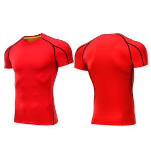 Outto Men's Gym Shirt Running Fitness Sport Training Short Sleeve Top #126