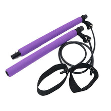 Load image into Gallery viewer, Pilates Stick Yoga Resistance BandIndoor Outdoor Fitness Equipment Pilates Sport Training Workout Elastic Bands
