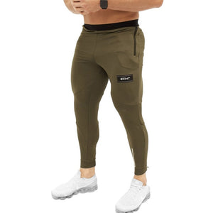 Black Gym Sweatpants Joggers Skinny Pants Men Casual Trousers Male Fitness Training Cotton Track Pants Running Sport Sportswear