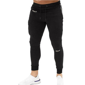 Black Gym Sweatpants Joggers Skinny Pants Men Casual Trousers Male Fitness Training Cotton Track Pants Running Sport Sportswear