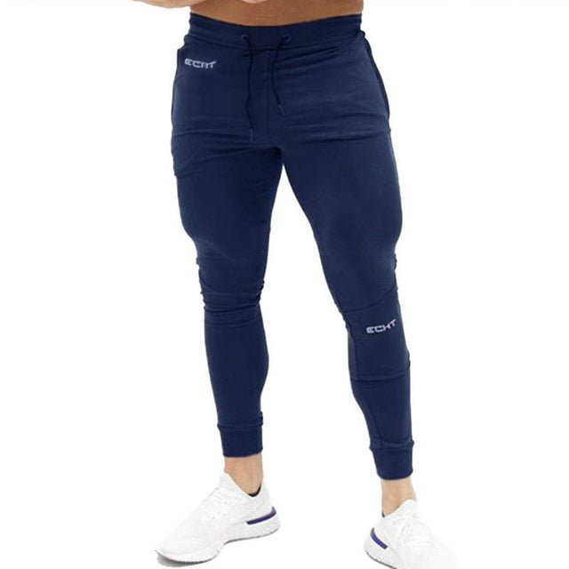 Black Gym Sweatpants Joggers Skinny Pants Men Casual Trousers Male Fitness Training Cotton Track Pants Running Sport Sportswear