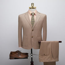Load image into Gallery viewer, TIAN QIONG (Jacket+Pant)khaki Mens Suit High-end Prom Suits Stage Wear Costume Homme Mariage 2019 Slim Fit Mens Suits with Pants
