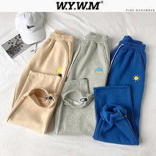 Load image into Gallery viewer, Hirsionsan Sport Wear Pants Man 2020 Drawstring Casual Loose Boy Ankle-length Pants 5 Colors Weather Graphic Radish Trousers
