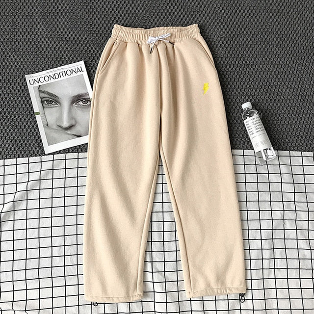 Hirsionsan Sport Wear Pants Man 2020 Drawstring Casual Loose Boy Ankle-length Pants 5 Colors Weather Graphic Radish Trousers