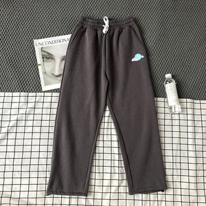 Hirsionsan Sport Wear Pants Man 2020 Drawstring Casual Loose Boy Ankle-length Pants 5 Colors Weather Graphic Radish Trousers