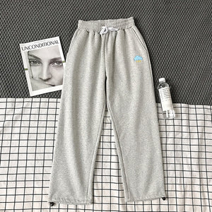 Hirsionsan Sport Wear Pants Man 2020 Drawstring Casual Loose Boy Ankle-length Pants 5 Colors Weather Graphic Radish Trousers