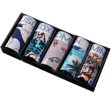 Load image into Gallery viewer, 5pcs/Lot Soft Men Underwear Boxer Breathable Shorts Mens Ice Silk U Convex Sexy Male Men&#39;S Underpants Cueca Boxer Homme
