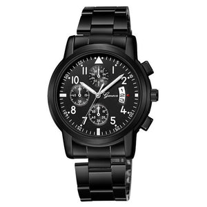 2019 Geneva Fashion Simple Men Women Watch Luxury Stainless Steel Strap Business Mens Clock Quartz Wrist Watches montre homme
