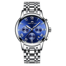 Load image into Gallery viewer, MEGALITH Luxury Luminous Watches Men Waterproof Stainless Steel Analogue Wrist Watch Chronograph Date Quartz Watch Montre Homme
