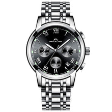 Load image into Gallery viewer, MEGALITH Luxury Luminous Watches Men Waterproof Stainless Steel Analogue Wrist Watch Chronograph Date Quartz Watch Montre Homme
